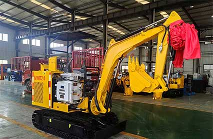 山東礦安重工有限公司自主研發(fā)生產的MWD2.0小型挖掘機發(fā)貨